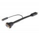 Akasa AK-CBHD18-20BK adaptador de cable de vídeo 0,2 m HDMI tipo A (Estándar) VGA (D-Sub) Negro